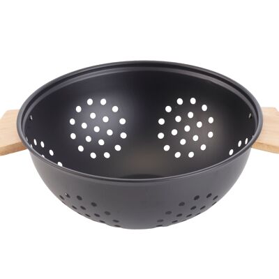 CUCINA MODERNA Scolapasta 24xH10cm con manici in bambù