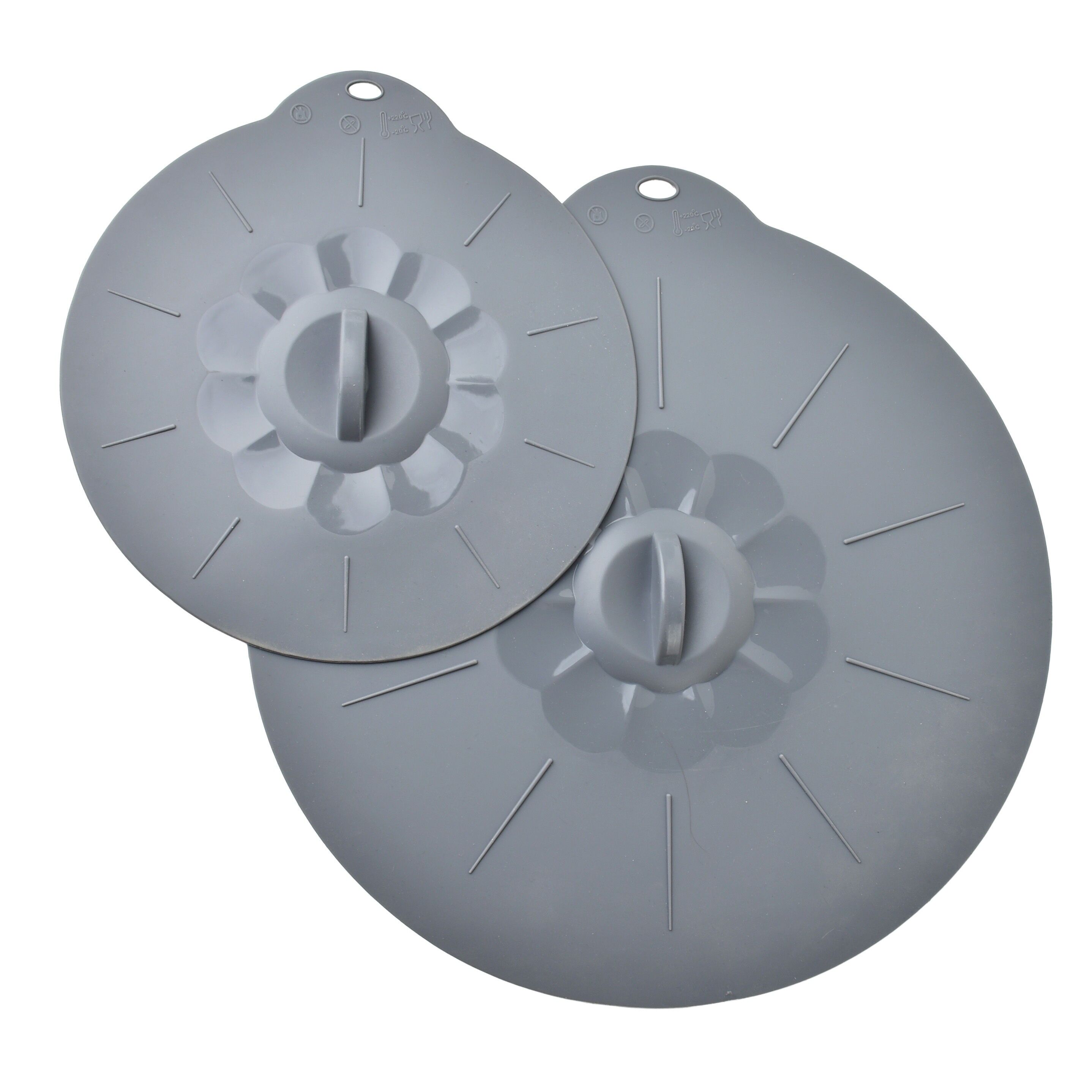 CUCINA MODERNA Set 2 copripiatti in silicone 20cm/30cm