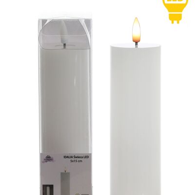 Vela LED IDALIA 5xh18cm