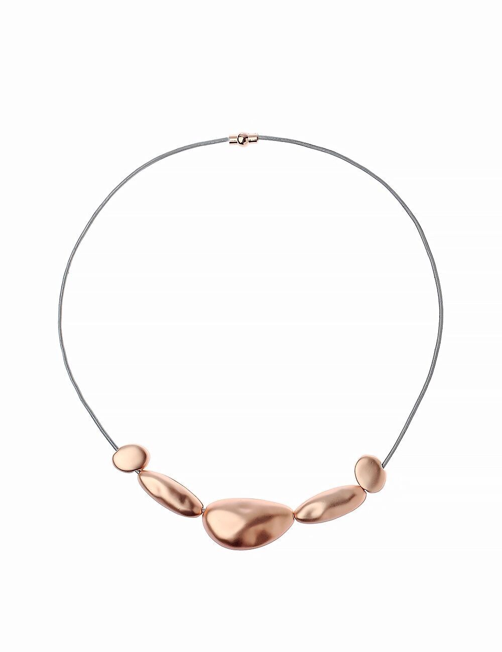 Urban Edge Hammered Bead Necklace