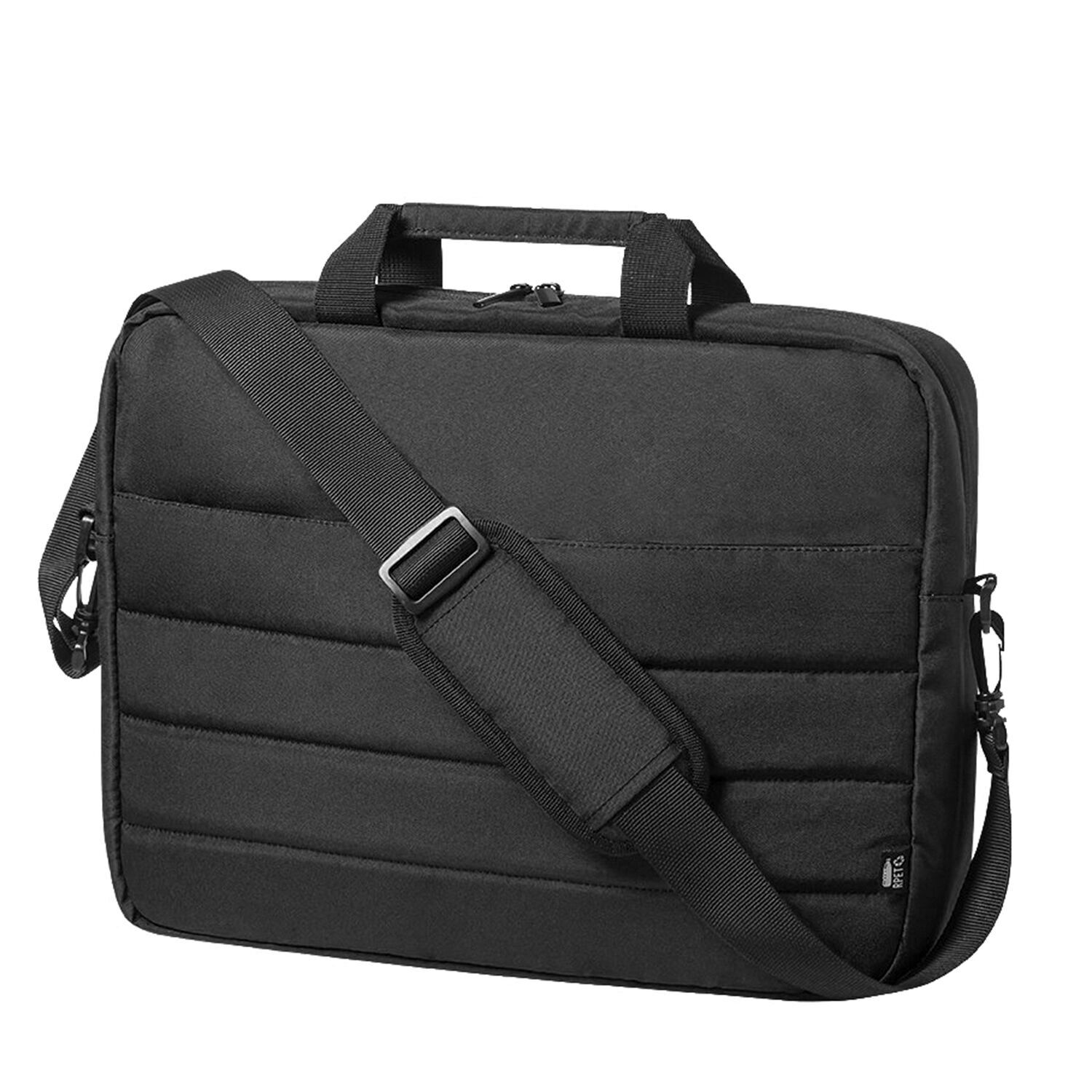 Bakex, valigetta realizzata in plastica riciclata. Accessorio per la regolazione del trolley, scomparto interno imbottito per laptop fino a 15 pollici.