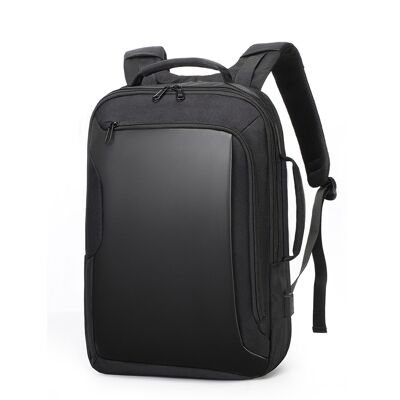 Sac à dos multi-compartiments avec compartiment pour ordinateur portable 15,6". Adaptable au chariot. Poche de sécurité. Prise USB externe.
