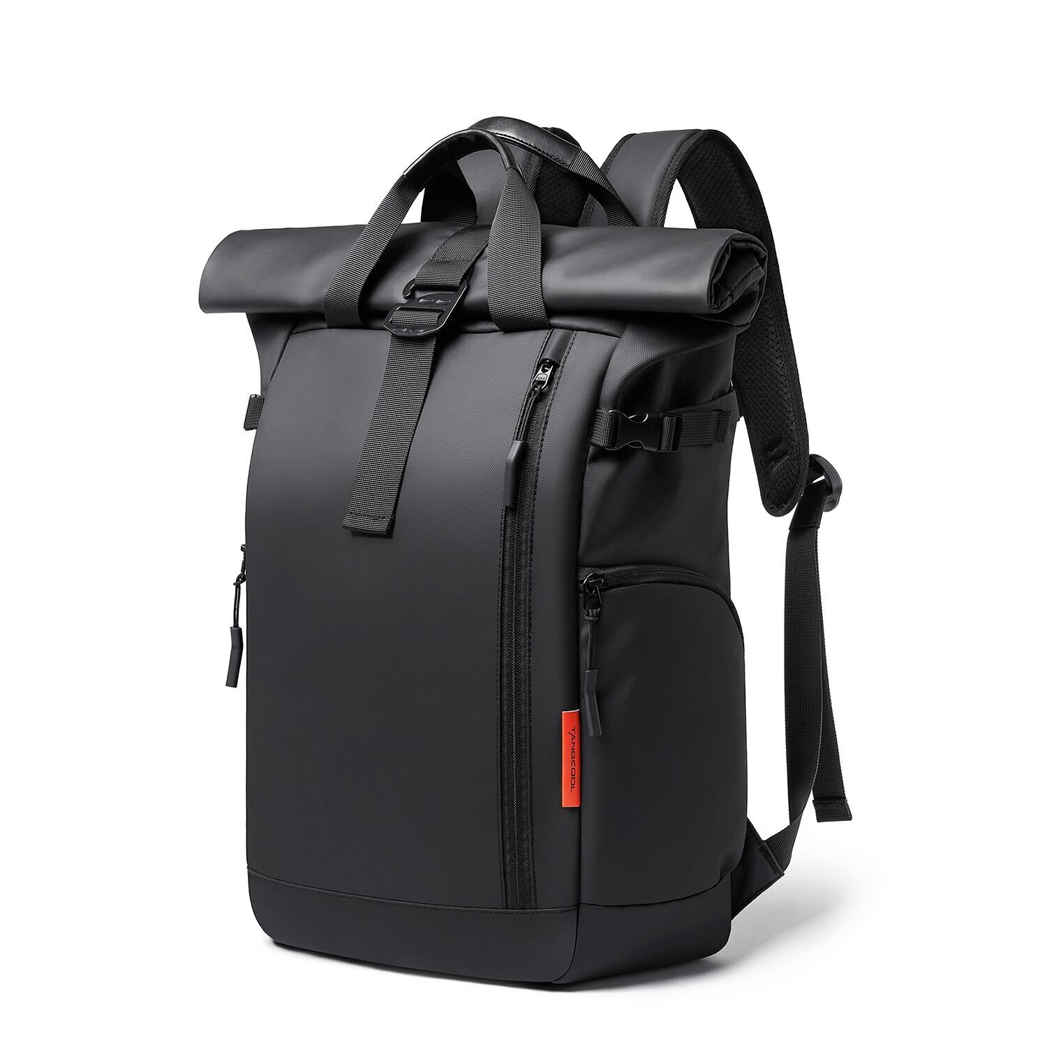 Mochila multi compartimento con capa impermeable, bolsillo porta Laptop 15,6". Adaptable a Trolley.