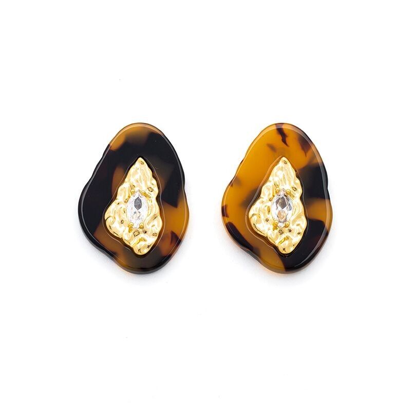 Orecchini pendenti VERSAILLES con scintillii dorati