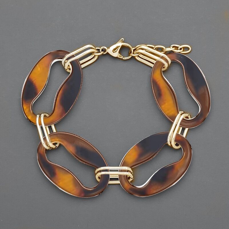 Elegante braccialetto a maglie e catena VERSAILLES