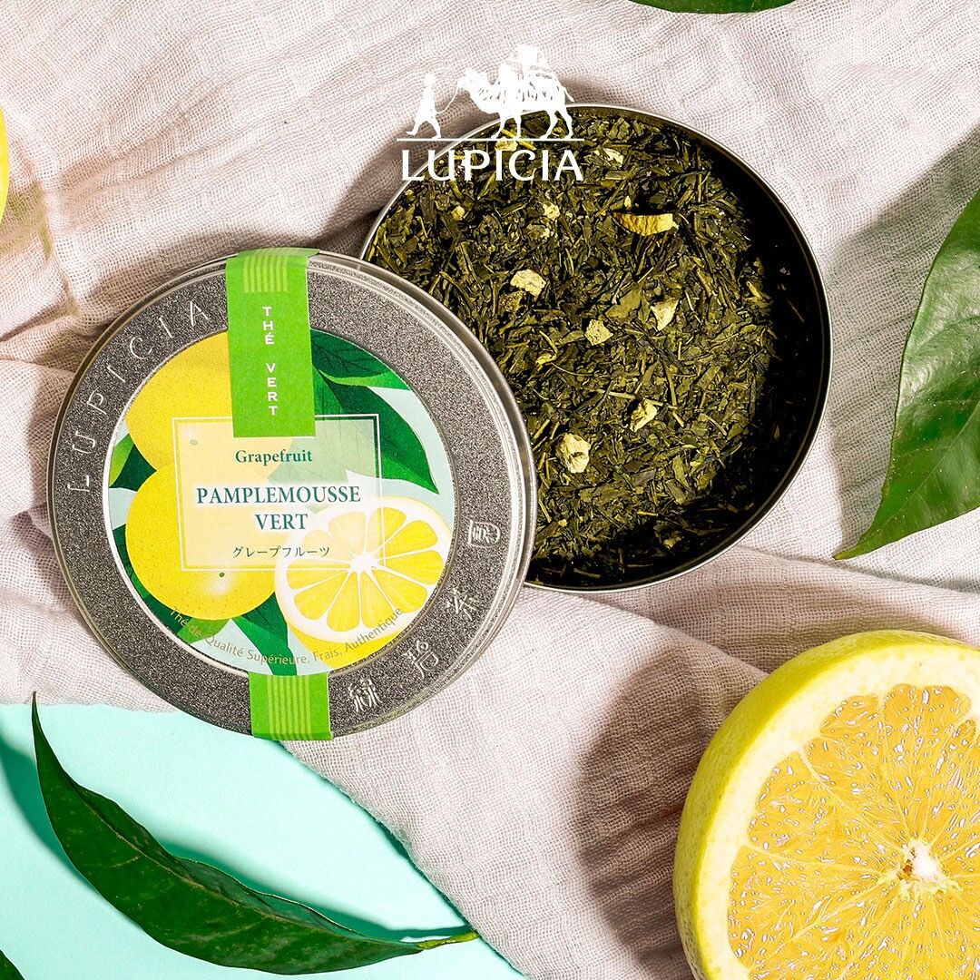GRÜNE GRAPEFRUIT – 50g-Box – Japanischer grüner Tee mit Grapefruit