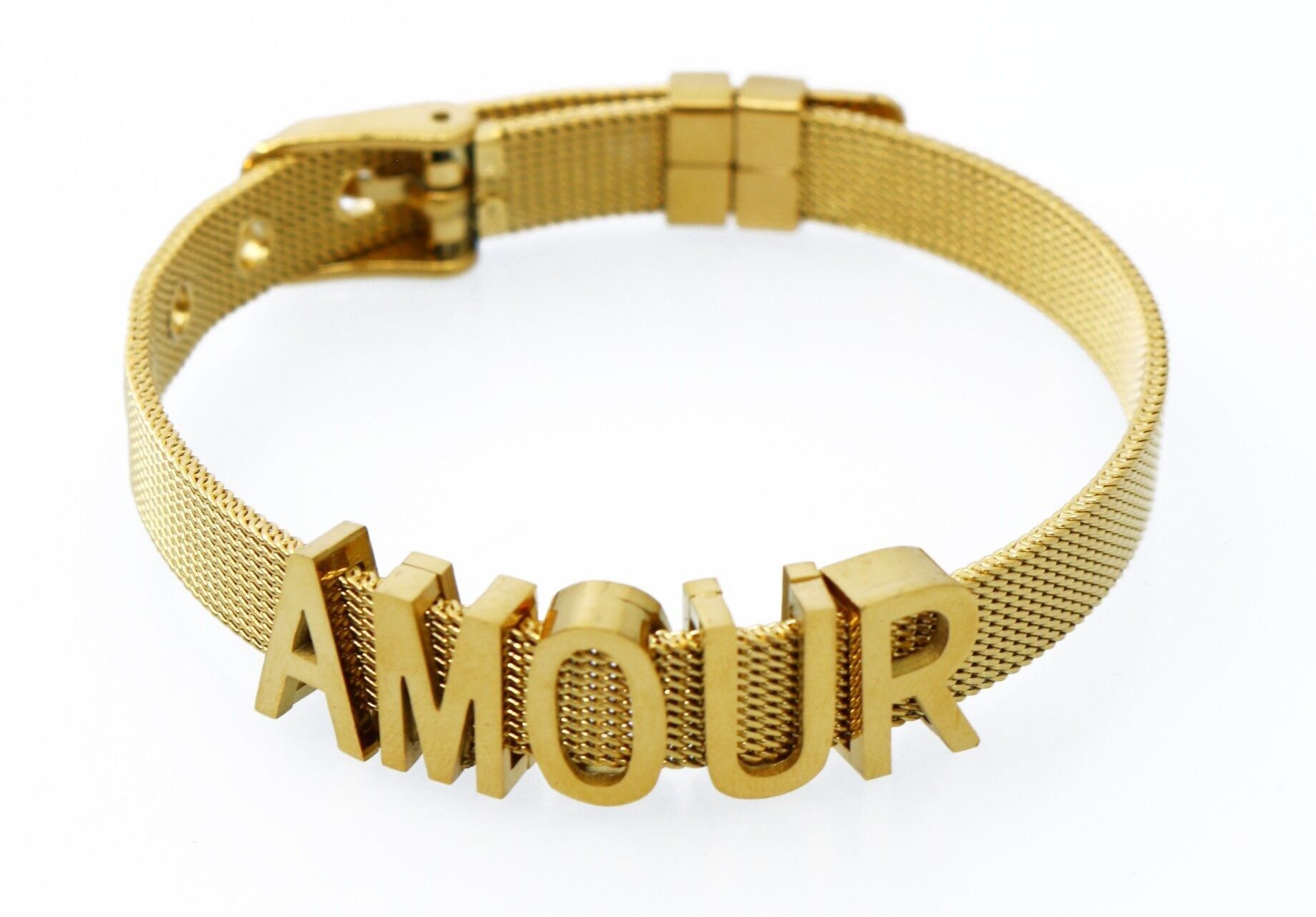 Bracciale in acciaio lettera MILANAISE AMOUR