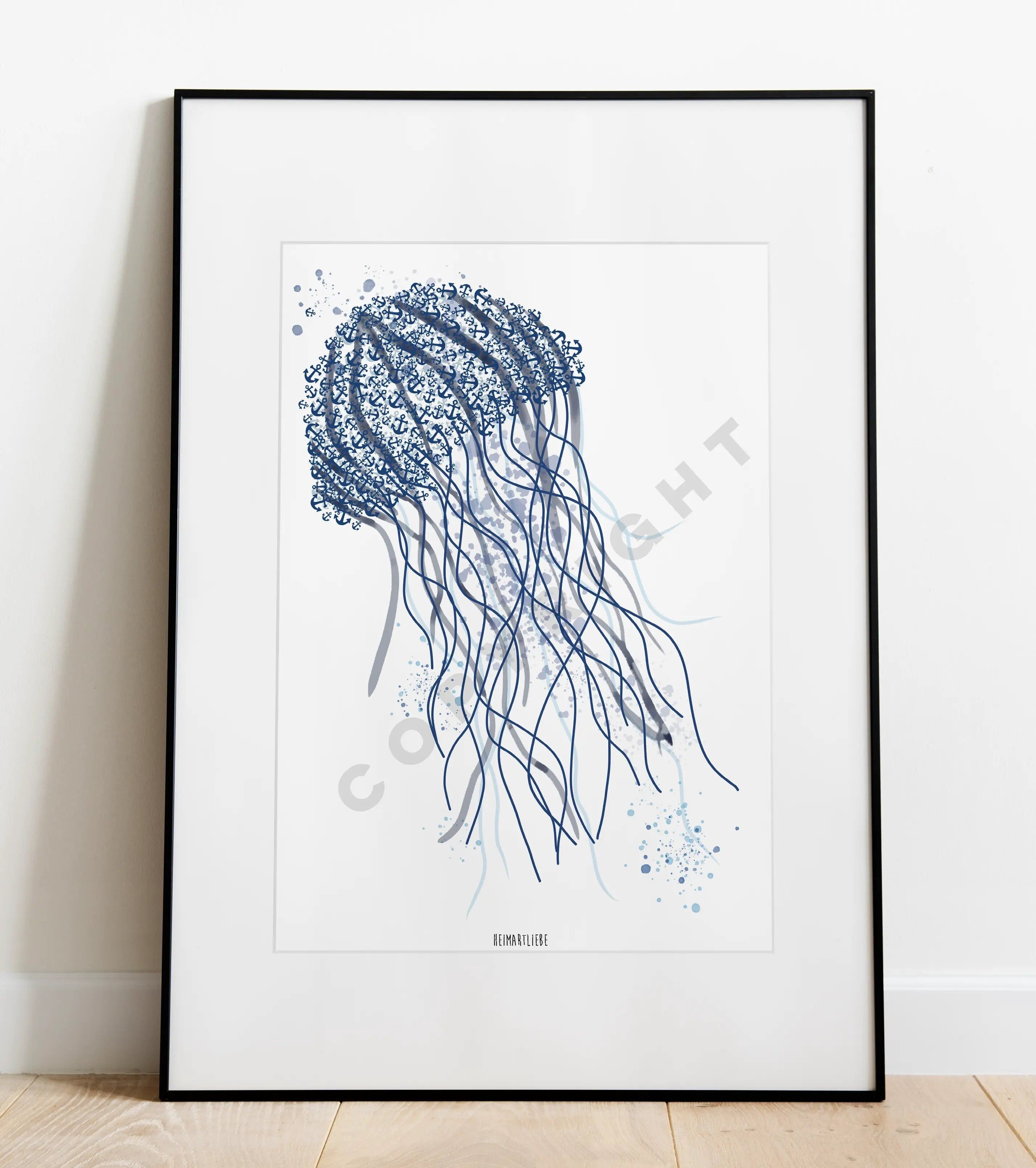 IMPRIMÉ - MÉDUSE ANCRE