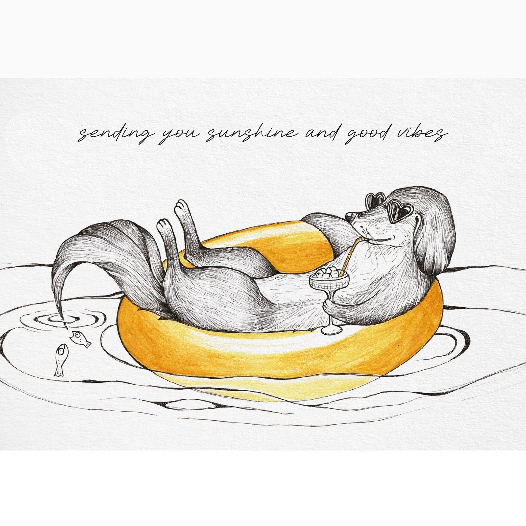 Cartolina – Cane in vacanza