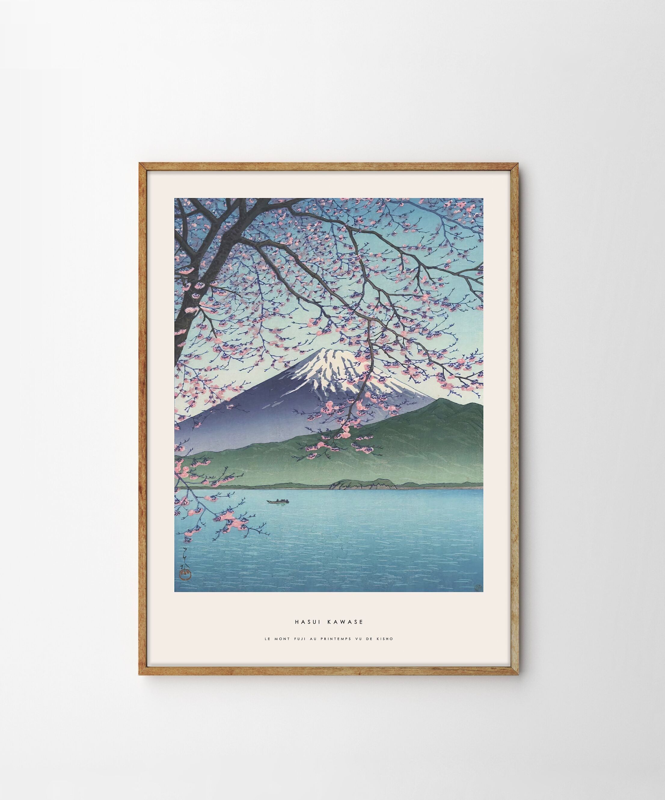 Hasui Kawase, Berg Fuji im Frühling von Kisho aus gesehen