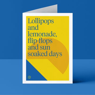 Lollipops card