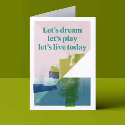 Let's dream card