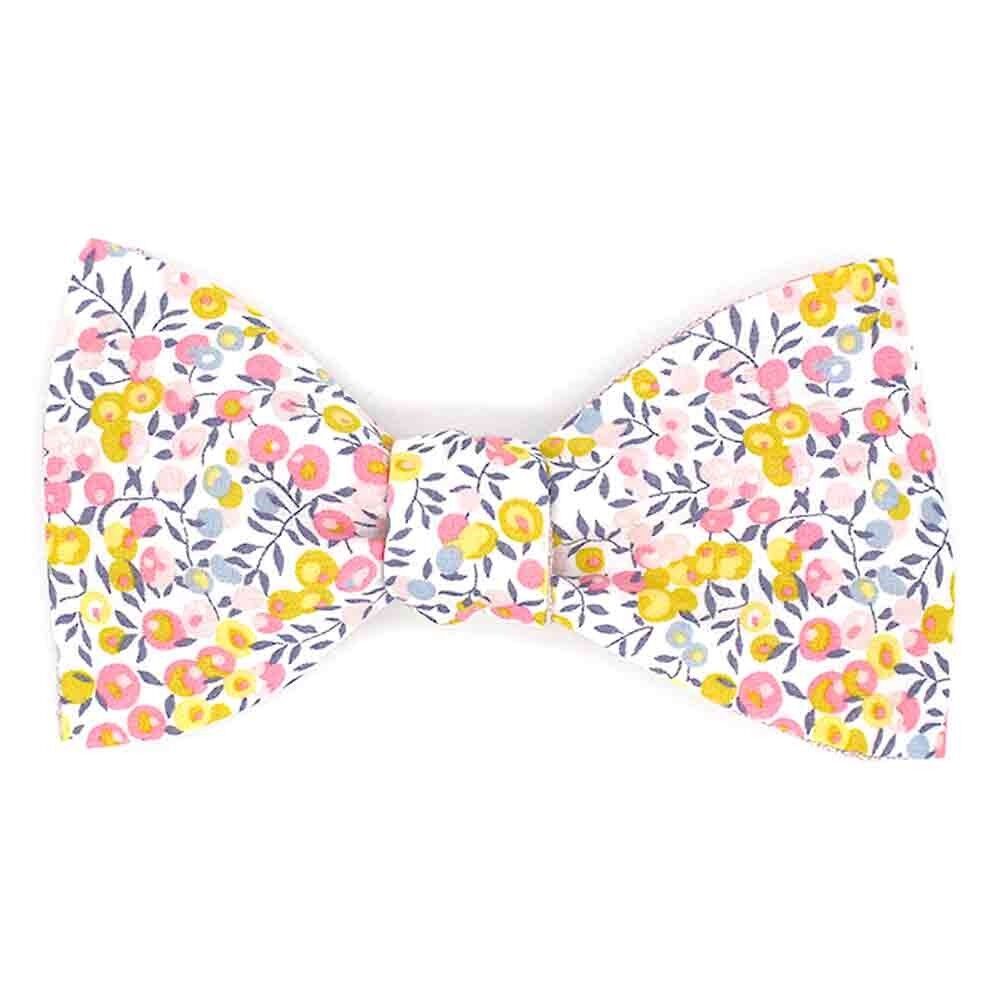 Fliege mit Blumenmuster, Liberty Wiltshire, Knospe, Aurora A