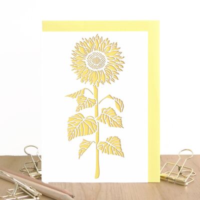 Sunflower birthday card