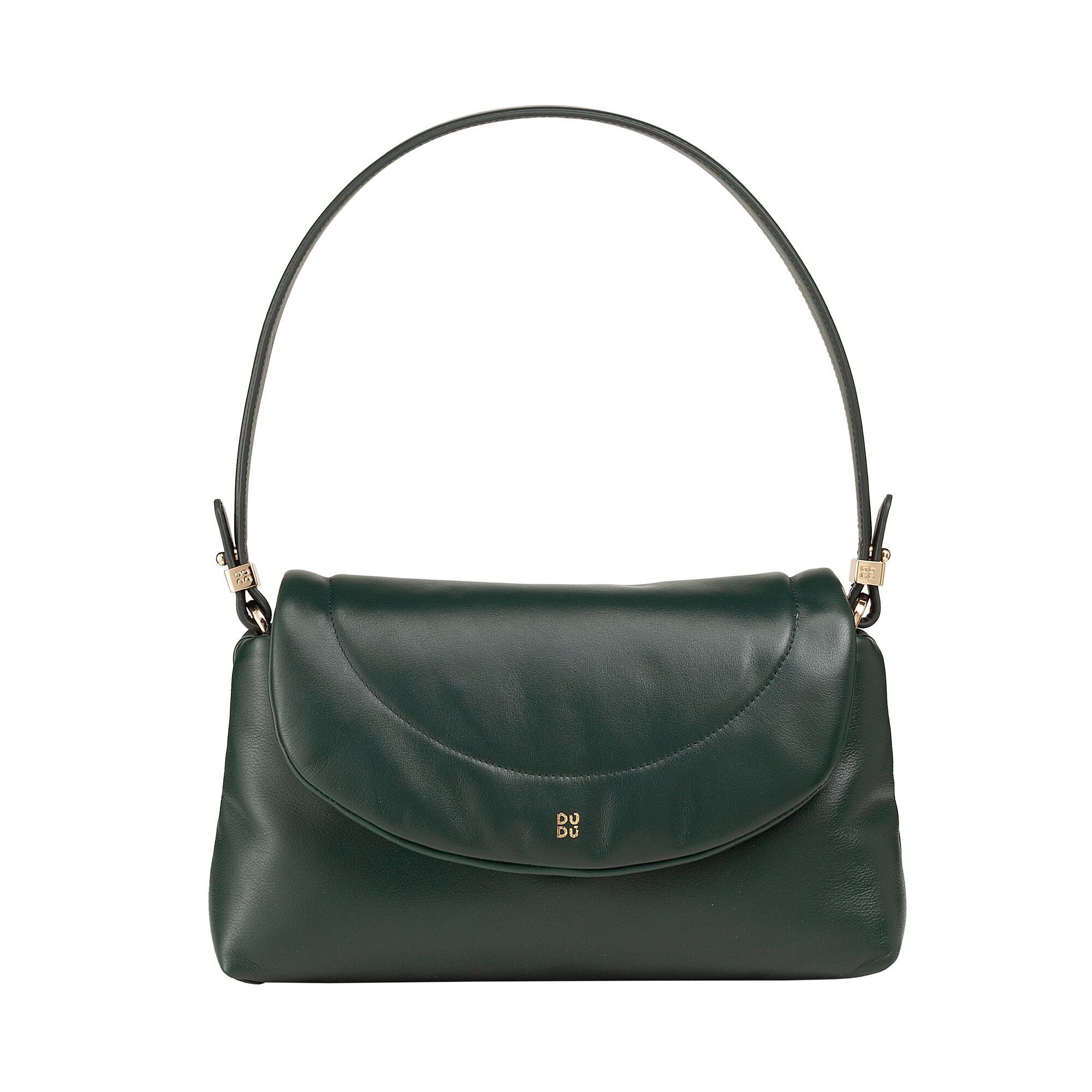 DUDU Borsa a tracolla piccola da donna in pelle imbottita mangrovie