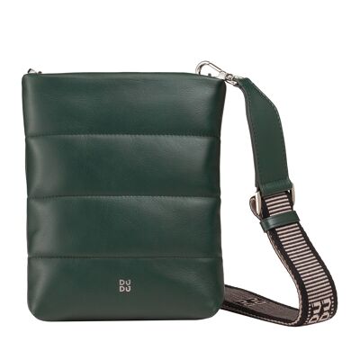 DUDU Crossbody bag for women in quilted leather mangrove