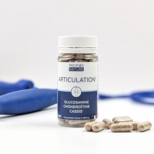 COMPLEXE ARTICULATION - GLUCOSAMINE CHONDROITINE CASSIS - FABRIQUE EN FRANCE - 60 GELULES