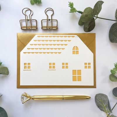 Die cut home card, New home card, Congratulations on your new home card