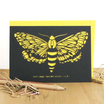 You're bee-autiful card