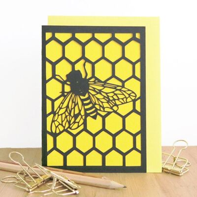 Tarjeta de abeja