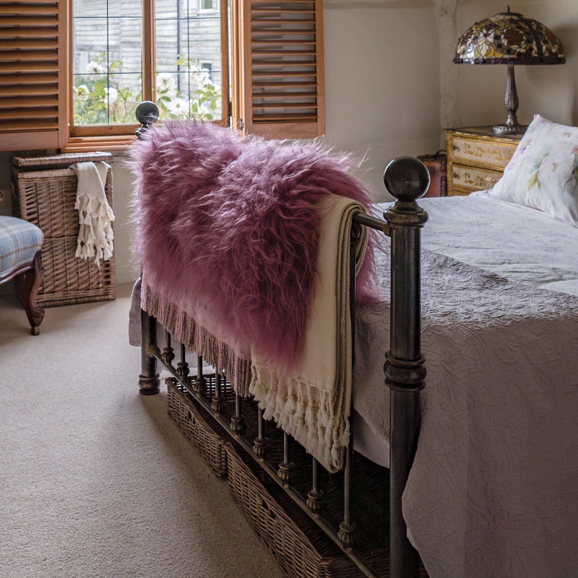 Tappeto in pelle di pecora islandese Dusty Rose (singolo)