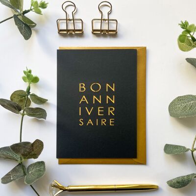 Bon-Anniversaire-Karte, französische Geburtstagskarte