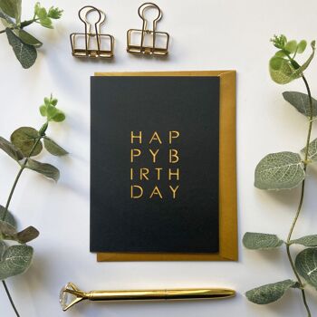 Carte de joyeux anniversaire minimaliste