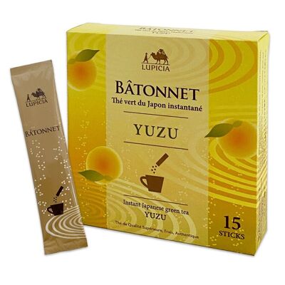 BÂTONNET YUZU - 15 STICKS - Thé vert instantané du Japon