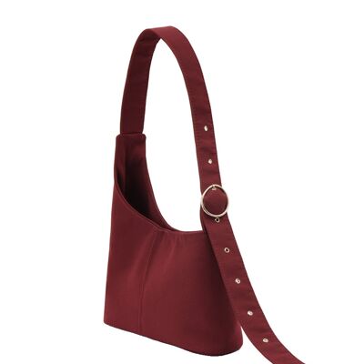 Bolso asimétrico en burdeos, beige, topo o azul marino - Simona