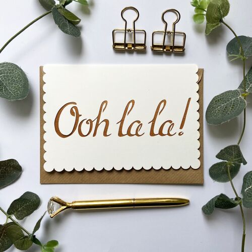 Oh la la card, French congratulations card