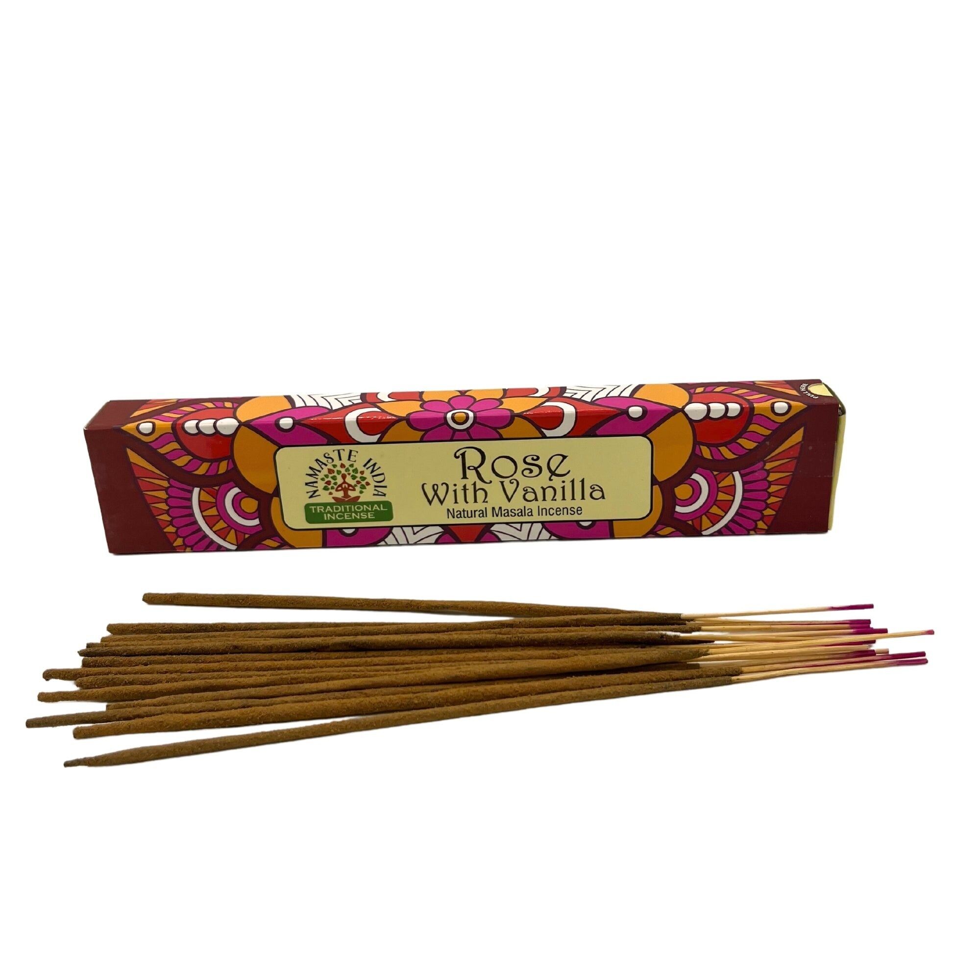 Namaste Mandala Masala Incense - Rose With Vanilla Orkay