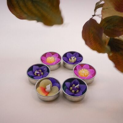 Candele profumate assortite da giardino viola
