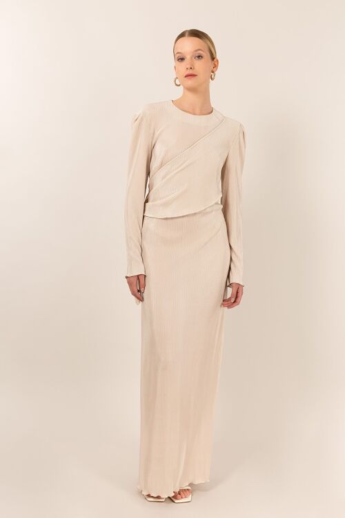 Robe longue à voile