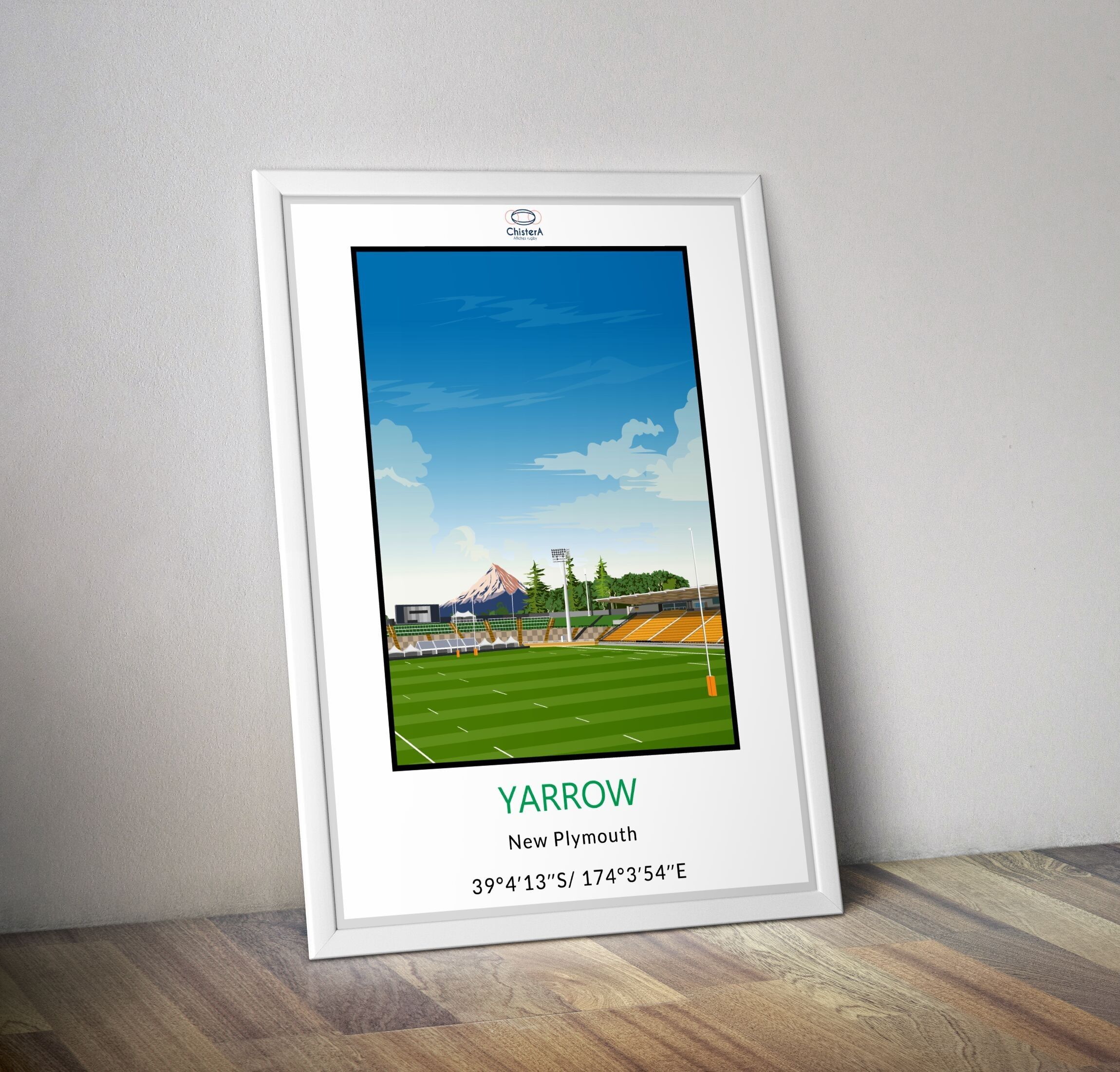 Yarow-Stadionplakat New Zealand Stadium I Rugby-Plakat