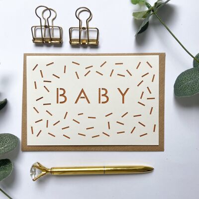 Baby confetti card