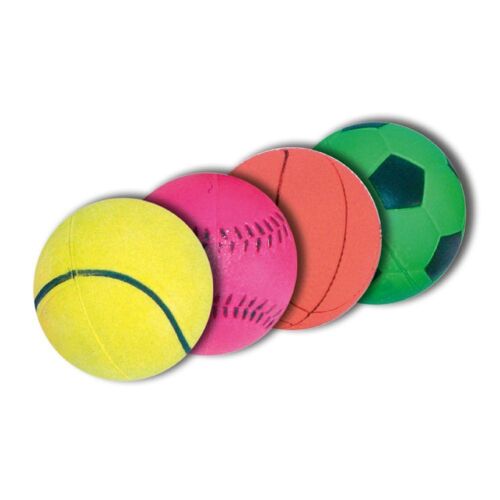 Neon Palla Calcio Dura Gioco per Cani - Colori Assortiti