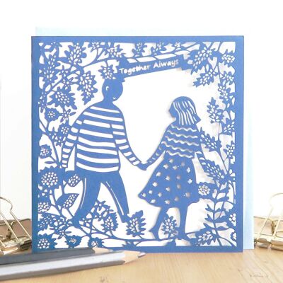 Together always card, Little people anniversary card