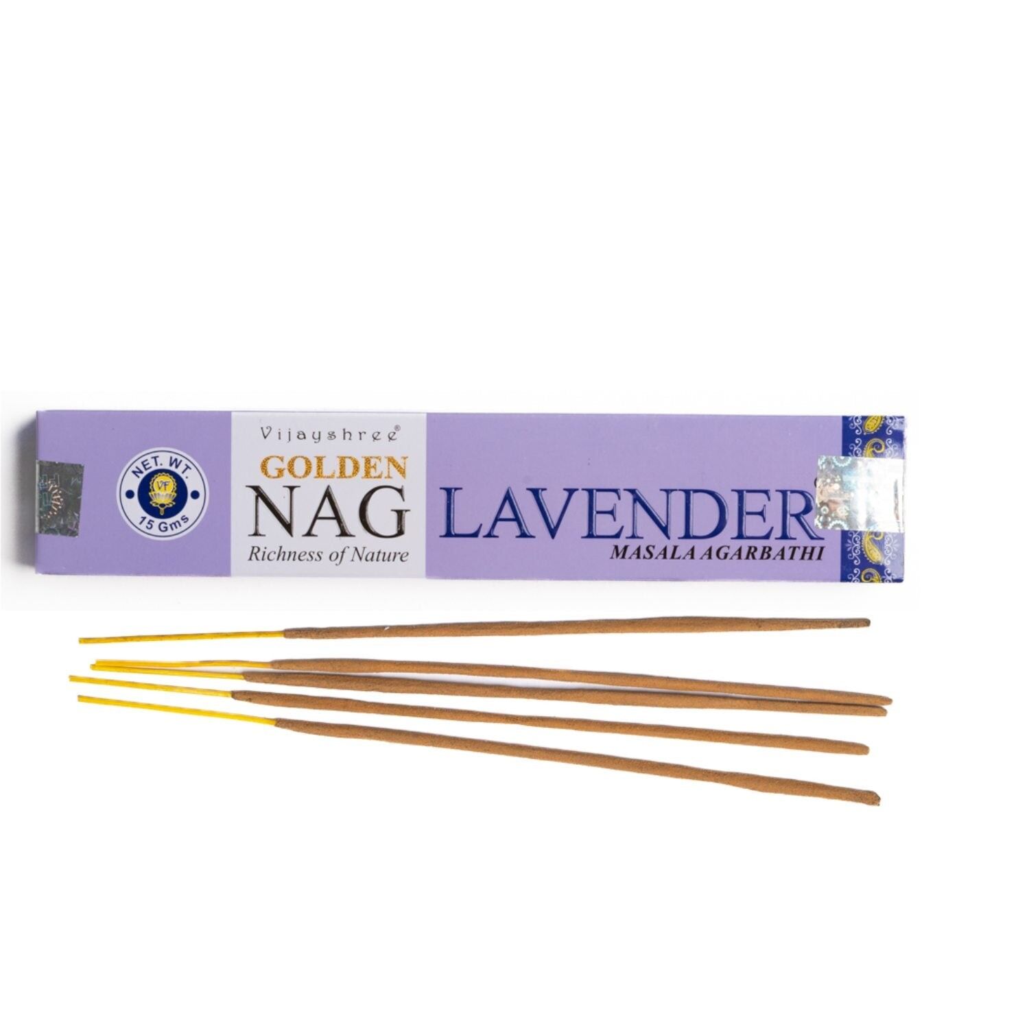 Golden Nag – Lavendel-Räucherwerk Vijayshree