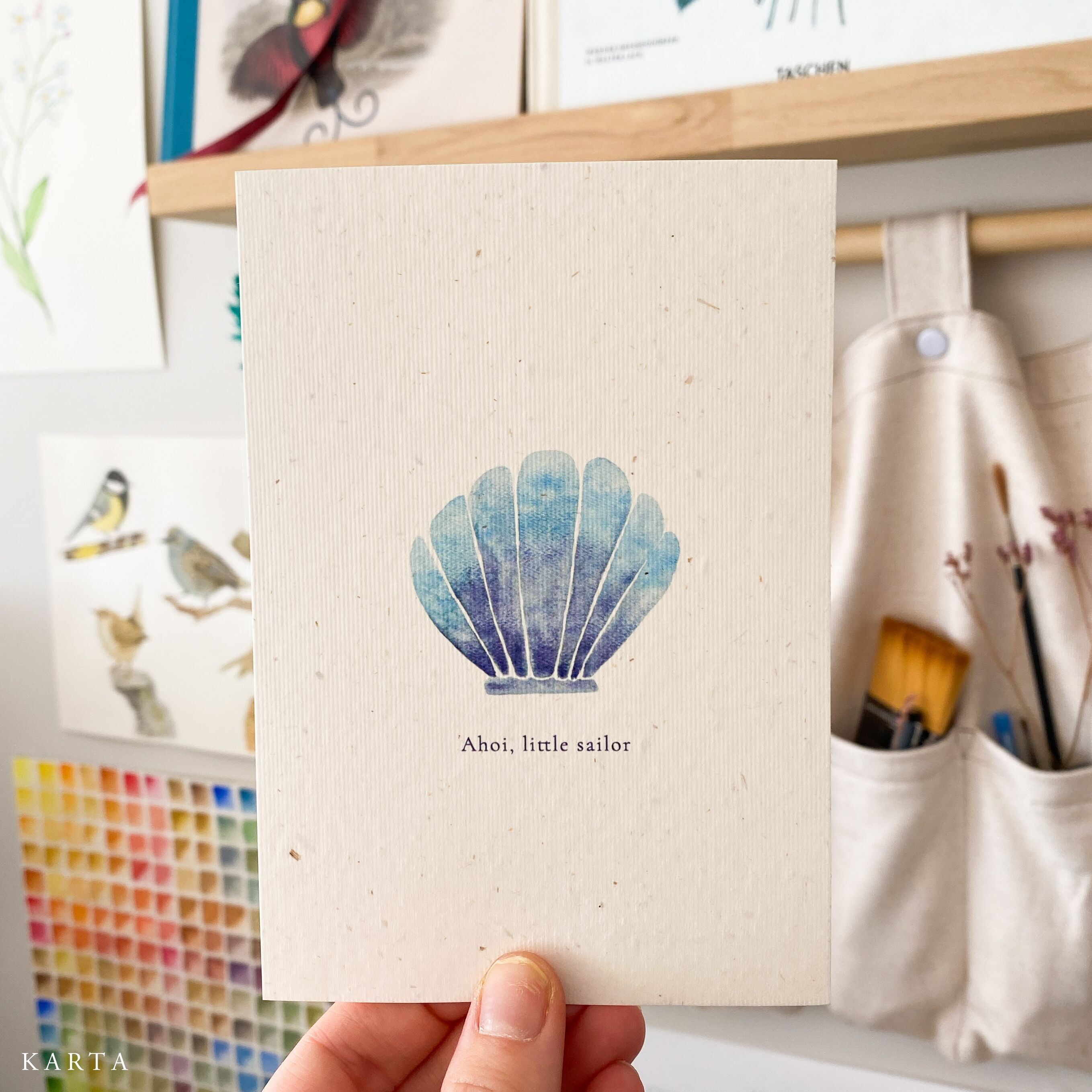 Tarjeta de felicitación de nacimiento - Ahoi