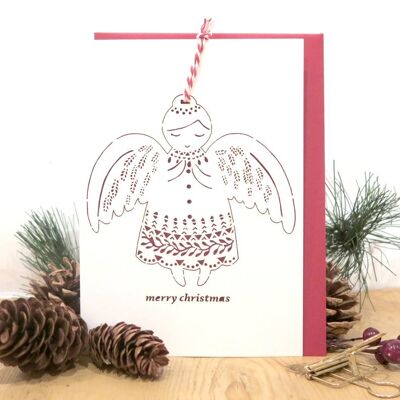 Pop out “Winter angel” card