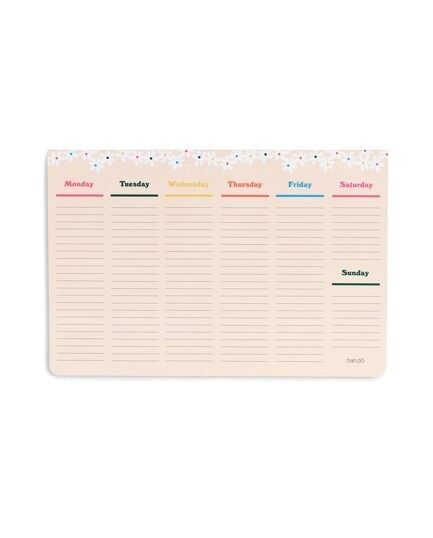 Blocco note Mega Desk settimanale, margherite