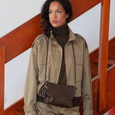 Trío solapa Bubble Dark Khaki y cocos Pony