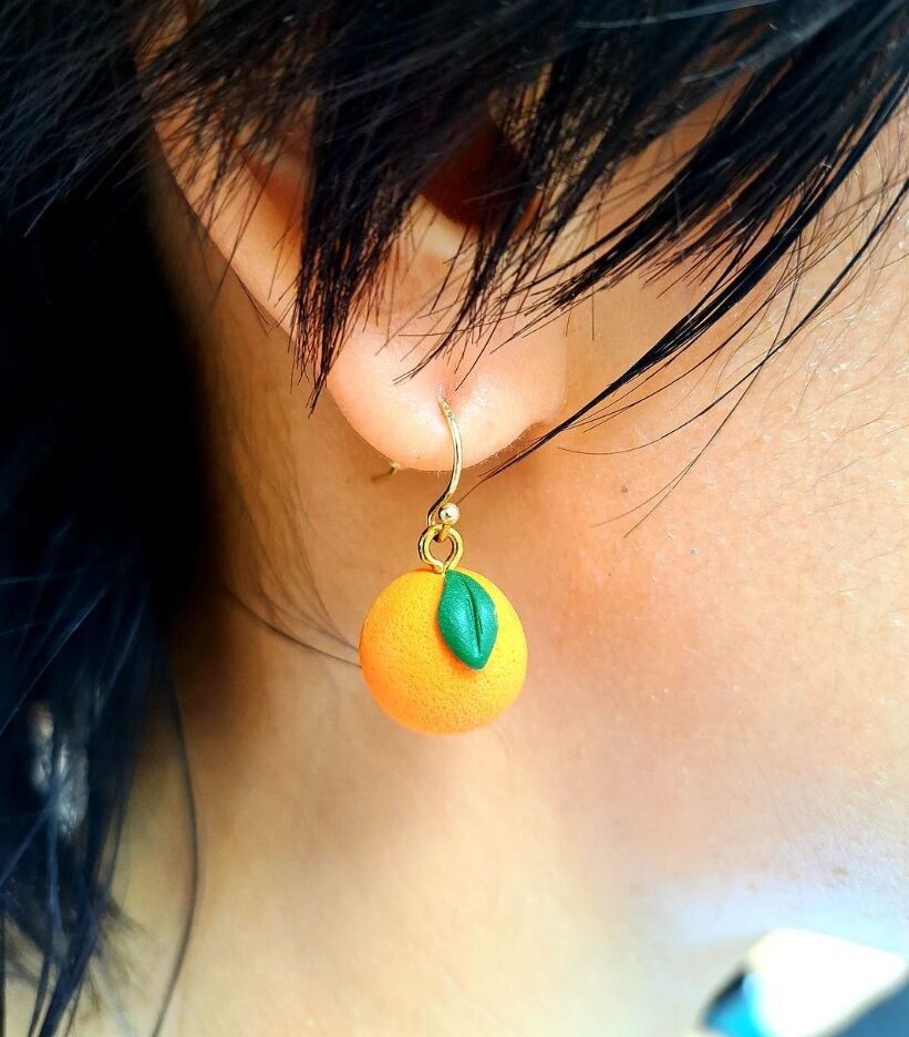 orecchini arancioni