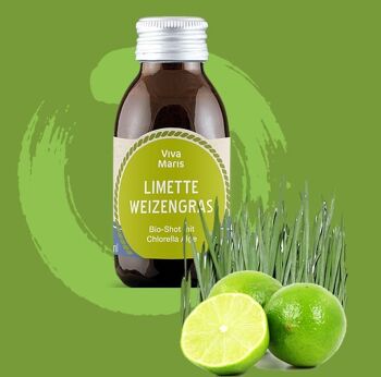 Viva Maris Bio Shot Lime & Agropyre, végétalien, 100 ml dans une bouteille brune 4