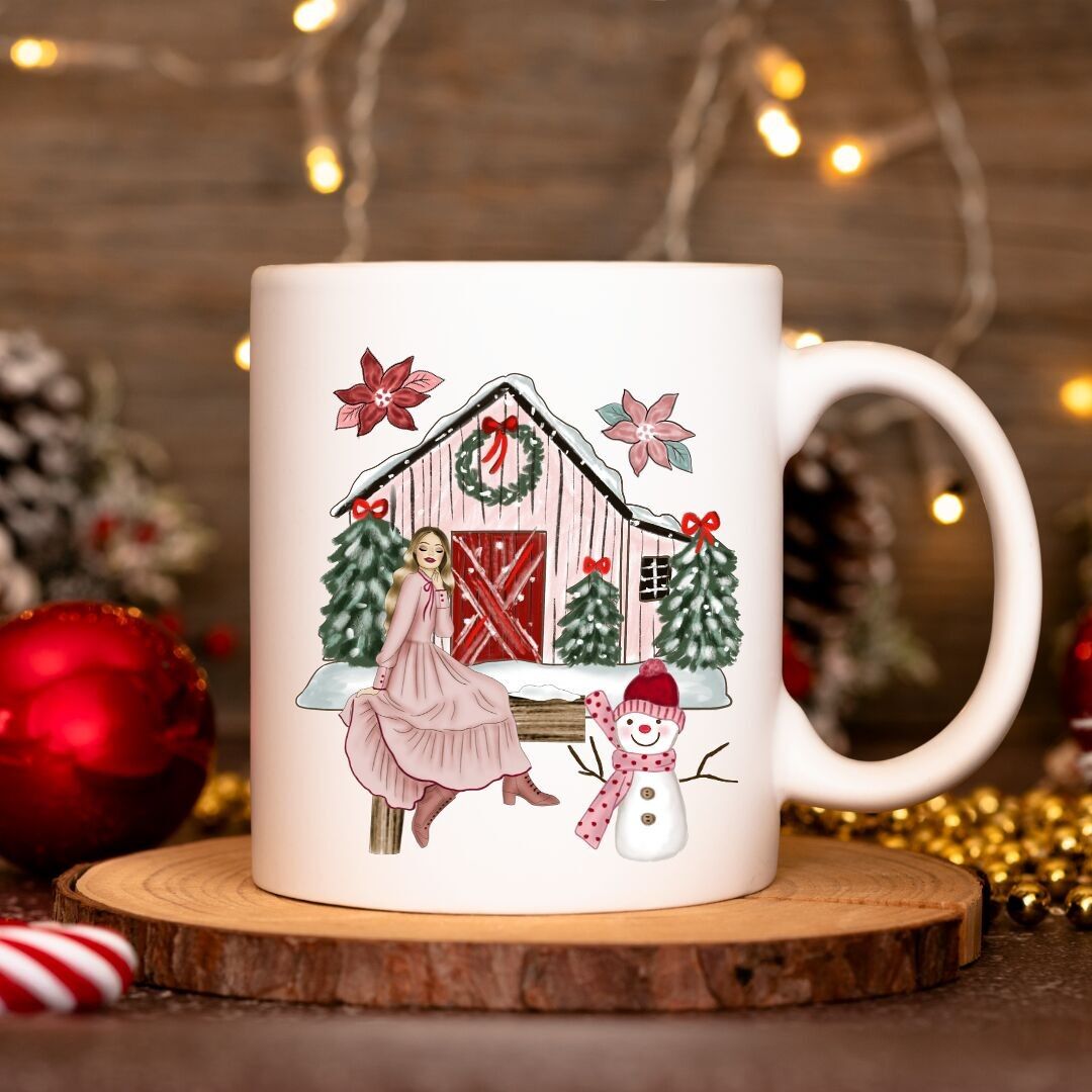 Mug en céramique de Noël "Chalet Cosy"