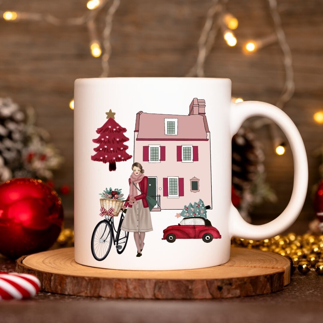 Mug en céramique de Noël "Village de Noël"