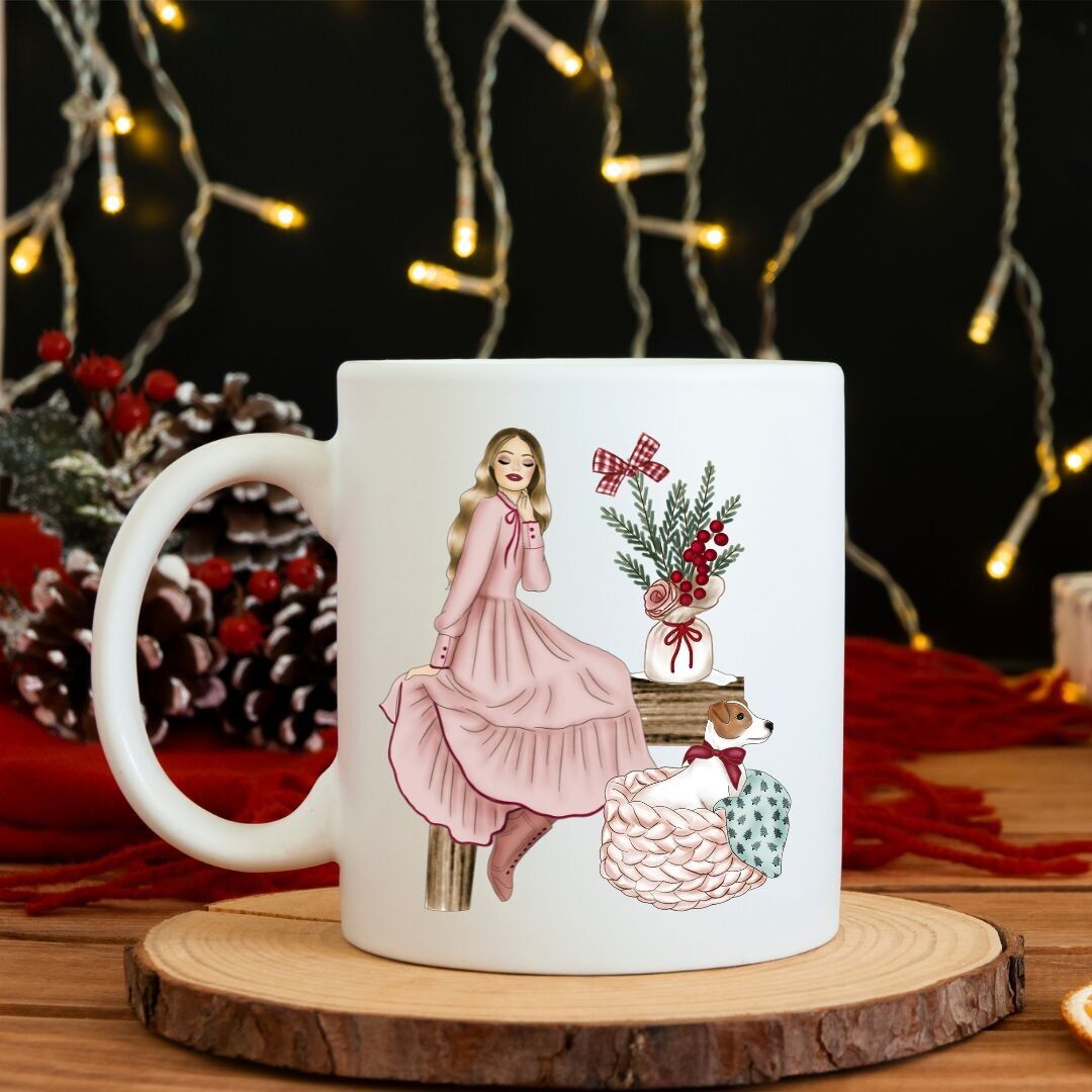 Mug en céramique de Noël "Un après-midi d'hiver"