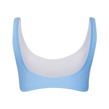 Haut de maillot de bain réversible PURE bleu clair 7