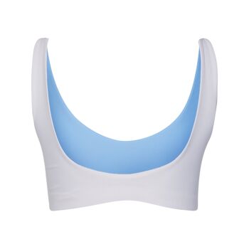 Haut de maillot de bain réversible PURE bleu clair 8