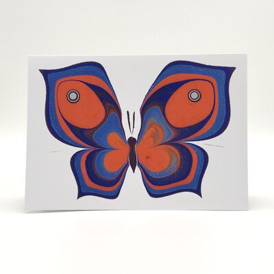 Tarjeta hermosa mariposa